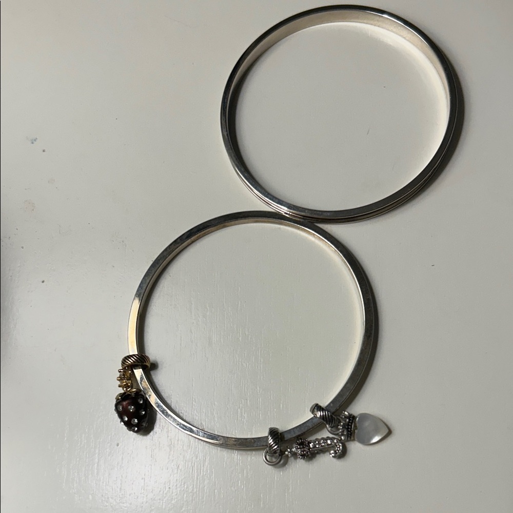 Juicy Couture Silver and Gold Charm Bracelets